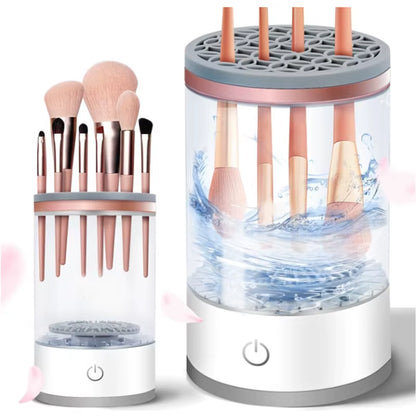 Makeup Brush Cleaner Is an Automatic Rotating Brush Cleaner for Deep Cleaning One Click Operation Is Suitable for All Makeup